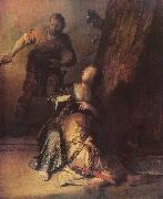 REMBRANDT Harmenszoon van Rijn Samson and Delilah oil on canvas